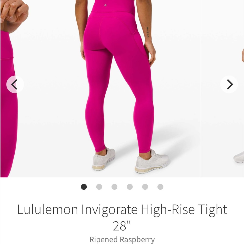 NWT Lululemon Invigorate High Rise “28
